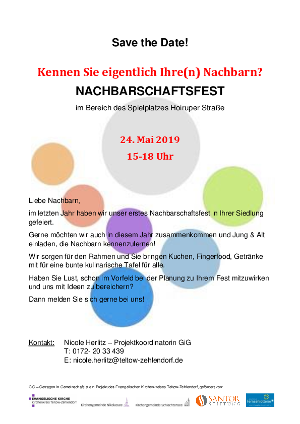 Einladung &quot;Save the Date&quot;